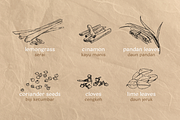 Pencil Drawing Indonesian Spices, an Illustration by elpple (Thumbnail 3 of 4)