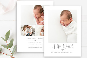 Newborn Announcement Template