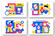 10 Digital Detox Ritual Illustration, a Person Illustration by denayunebgt (Thumbnail 3 of 4)