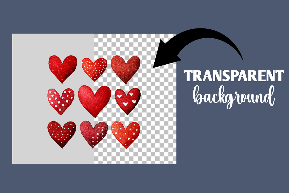 Watercolor Hearts Clipart, an Illustration by Designworld (Photo 4 of 6)