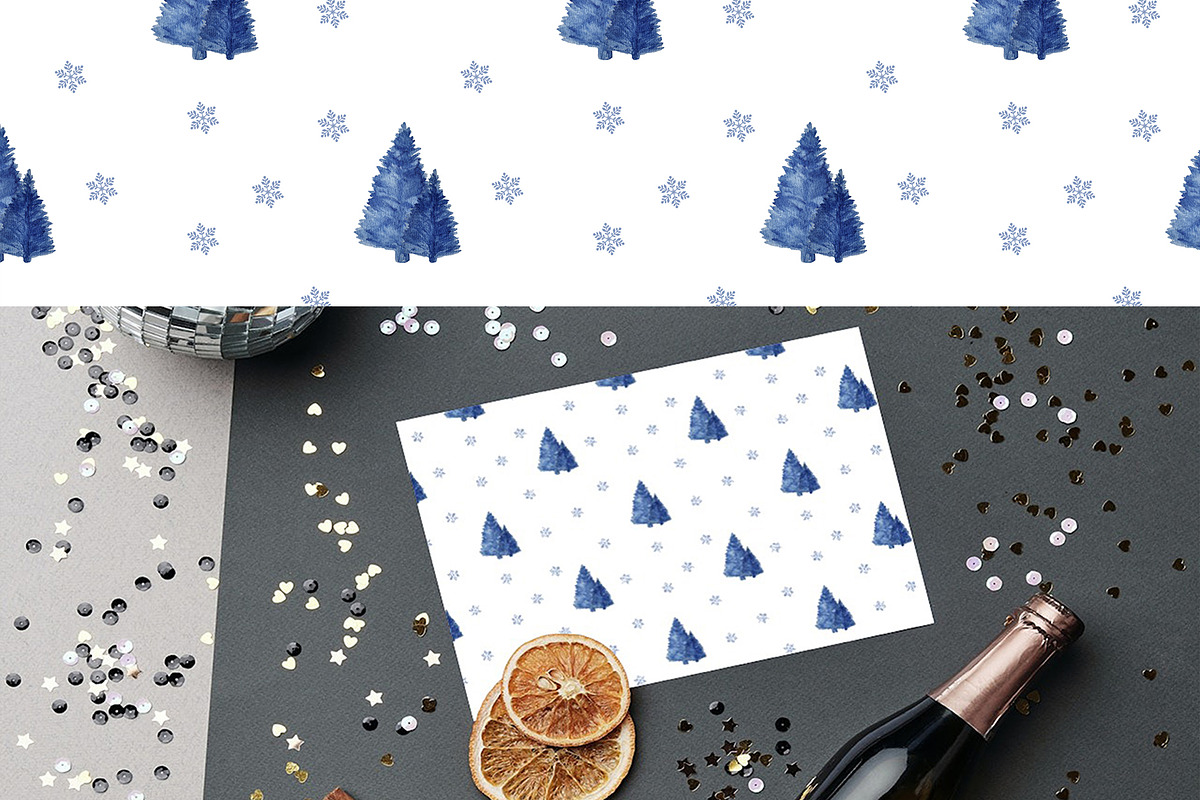 Christmas in Blue, an Illustration by YuliTeh_art (Photo 4 of 11)