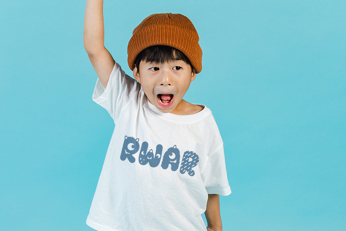Baby Monster - Kids font, a Font by arausidp