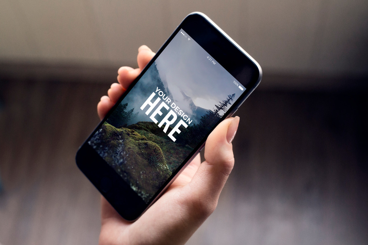 10 IPhone mockups, an iPhone Mockup by Egor Shkolnikov (Photo 5 of 11)