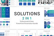 2 In 1 - Solutions PowerPoint Bundle, a Presentation Template by SlideArt (Thumbnail 1 of 34)