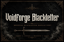Voidforge Blackletter – Gothic Font