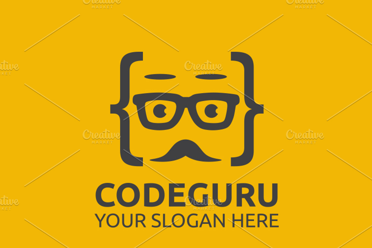 Code Guru Logo Template, a Branding & Logo Template by Zlaws (Photo 5 of 6)