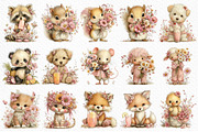 Whimsical Summer nursery Animals PNG, an Illustration by Craft Nest (Thumbnail 6 of 12)