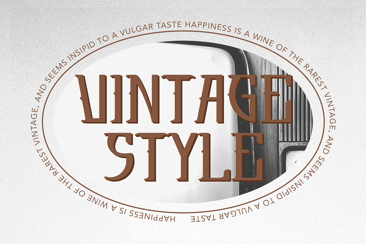Lovazzu Stylish Vintage Typeface, a Serif Font by Maulana Creative (Photo 2 of 7)