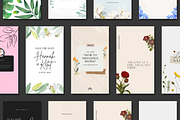 Floral Instagram Quotes Collection, a Social Media Template by Palm Creatives (Thumbnail 2 of 7)