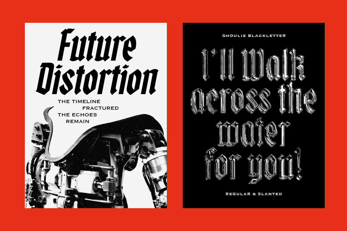 IC Ghoulie - Strong Blackletter, a Blackletter Font by IronbirdCreative (Photo 3 of 9)