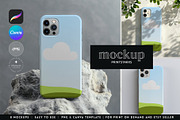 Phone Case Canva Mockup PNG Bundle, an iPhone Mockup by PrintStarXS (Thumbnail 1 of 11)