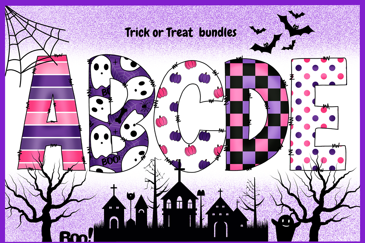 Trick or Treat-PNG fonts, a Handwritten Font by It me digital art (Photo 1 of 9)
