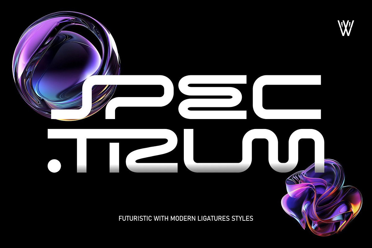 Spectrum | Futuristic Expanded Sport, a Sans Serif Font by WhymoreArt (Photo 1 of 10)