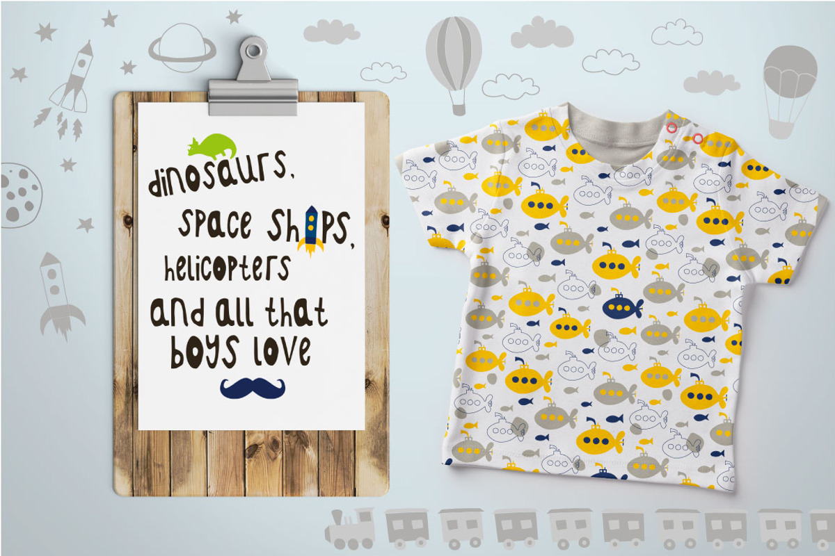 for BOYS Seamless Patterns, a Pattern Graphic by Katya_lu (Photo 3 of 9)