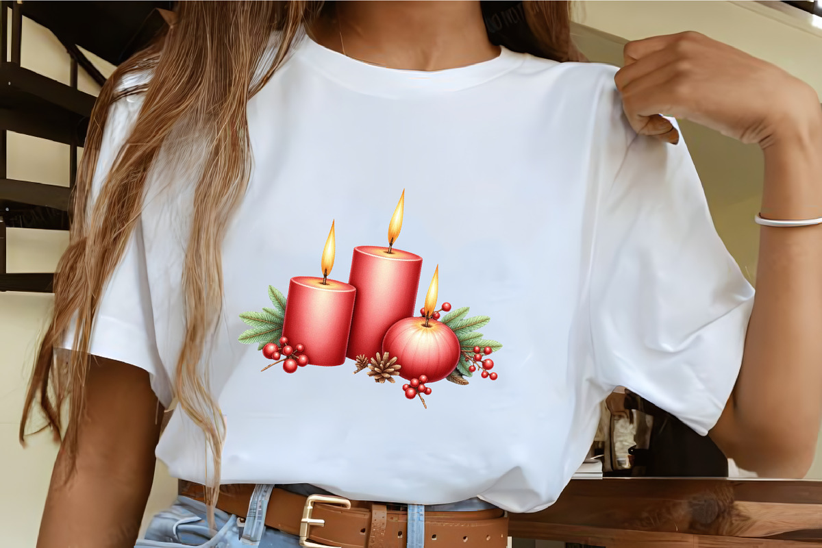 Holiday Christmas Candle Scene Clipa, an Illustration by CrexoraLab (Photo 5 of 5)