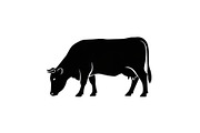 Farm Cow Silhouette Vector Bundle, an Illustration by Designs_River (Thumbnail 35 of 51)