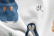 Cute Winter Animals Seamless Pattern, a Pattern Graphic by Pati Charm Studio (Thumbnail 8 of 8)