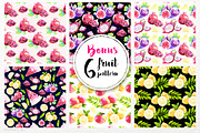 Watercolor juicy fruit Vector Set, an Object Graphic by KarinkaBU (Thumbnail 3 of 6)