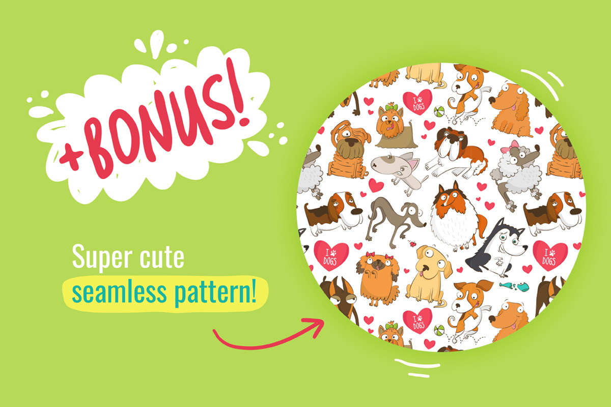 Adorable dog collection ♥ (+BONUS!), an Illustration by Zhe Vasylieva (Photo 4 of 4)