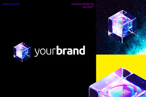 3D Futuristic Cube Logo
