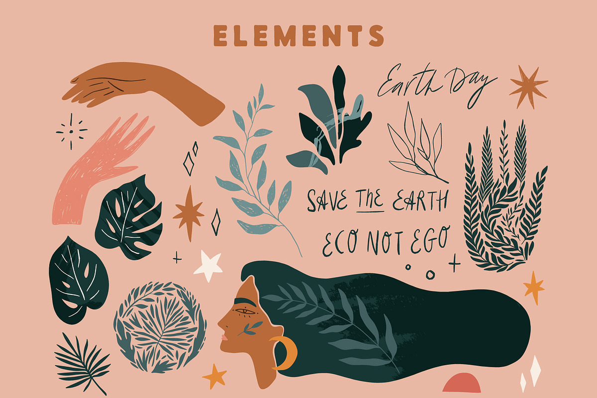 Earth Day Bundle, a Person Illustration by Annie Konst (Photo 2 of 28)