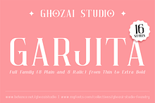 Garjita - Elegant font family