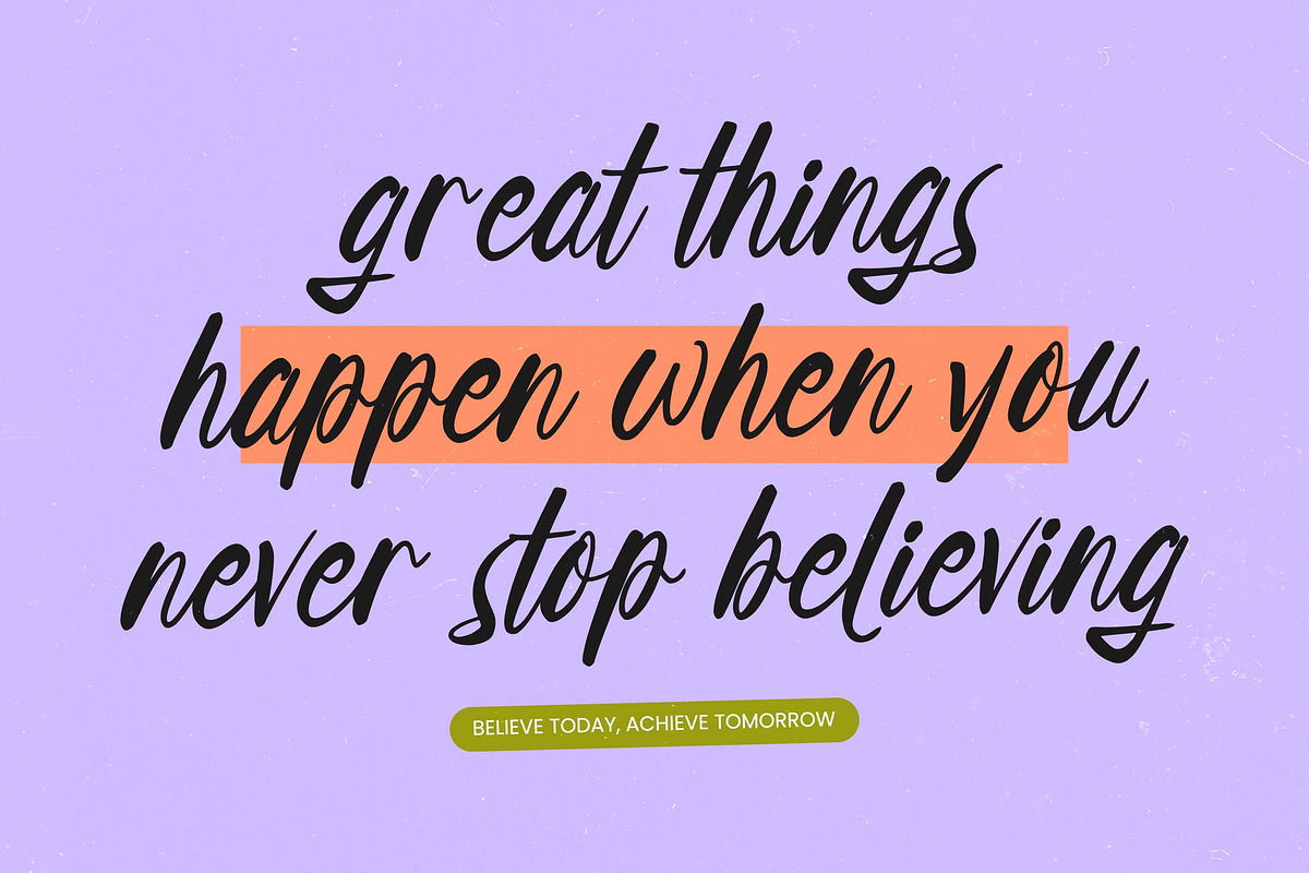 Desigat Handwritten Brush Script, a Script Font by Letterena Studios Script (Photo 4 of 10)