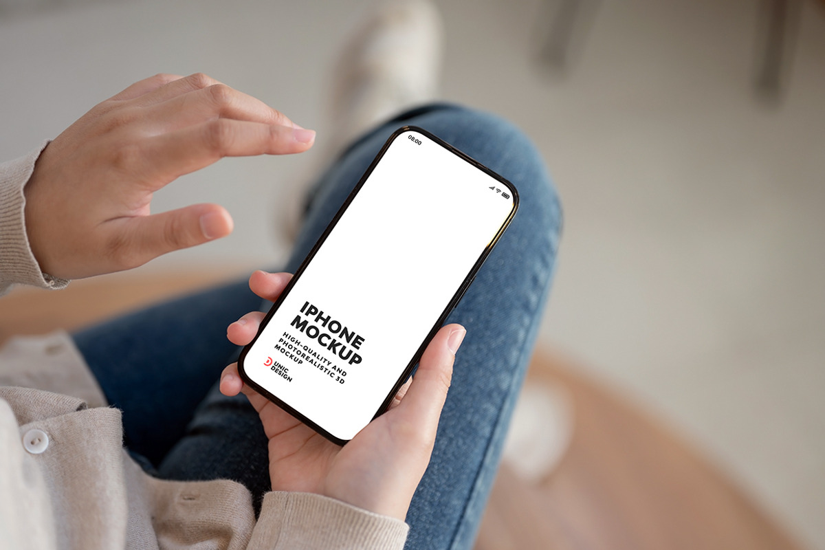 iPhone Mockup, an iPhone Mockup by UnicDesign (Photo 11 of 14)