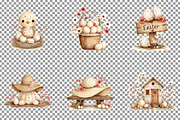 Watercolor Boho Easter Clipart Bundl, an Illustration by Sublimation Artist (Thumbnail 4 of 7)