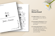 Wedding Coloring Book for Kids, a Print Template by Matisse Studio (Thumbnail 8 of 8)