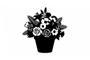 Flower Pot Silhouette Vector Bundle, an Illustration by jahid234 (Thumbnail 14 of 49)