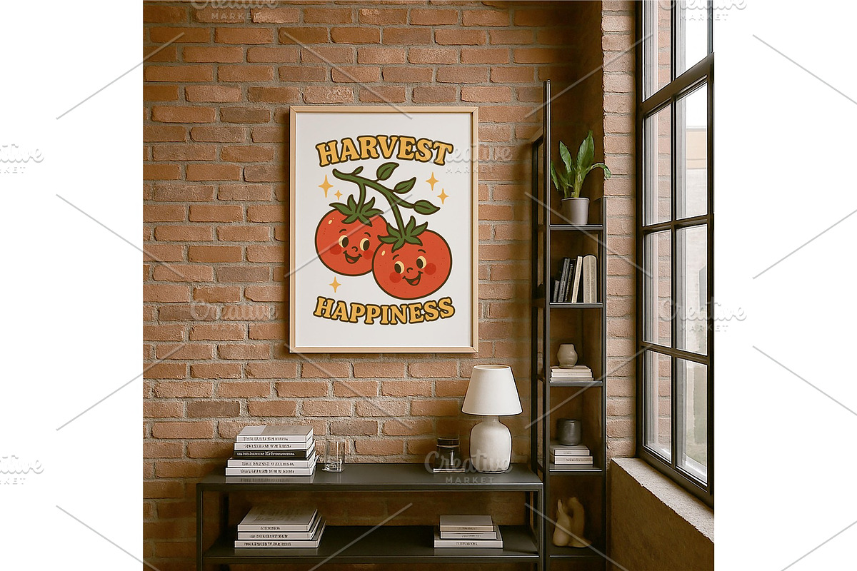 Harvest Happiness Wall Art Tomato, a Background Graphic by LaseredNinja (Photo 7 of 7)