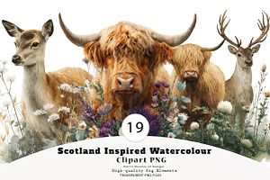 Scotland Inspired Watercolour, a Seasonal Illustration by CreationArt