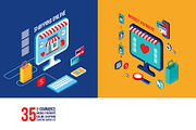 Online shopping e-commerce banners, a Work Illustration by Anttoniu (Thumbnail 3 of 5)
