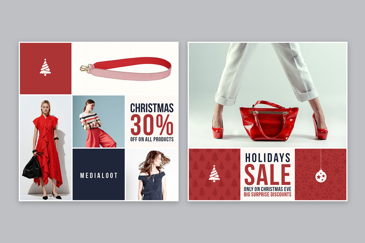 Christmas Sale Social Media Layouts, a Templates & Theme by Medialoot (Photo 5 of 6)