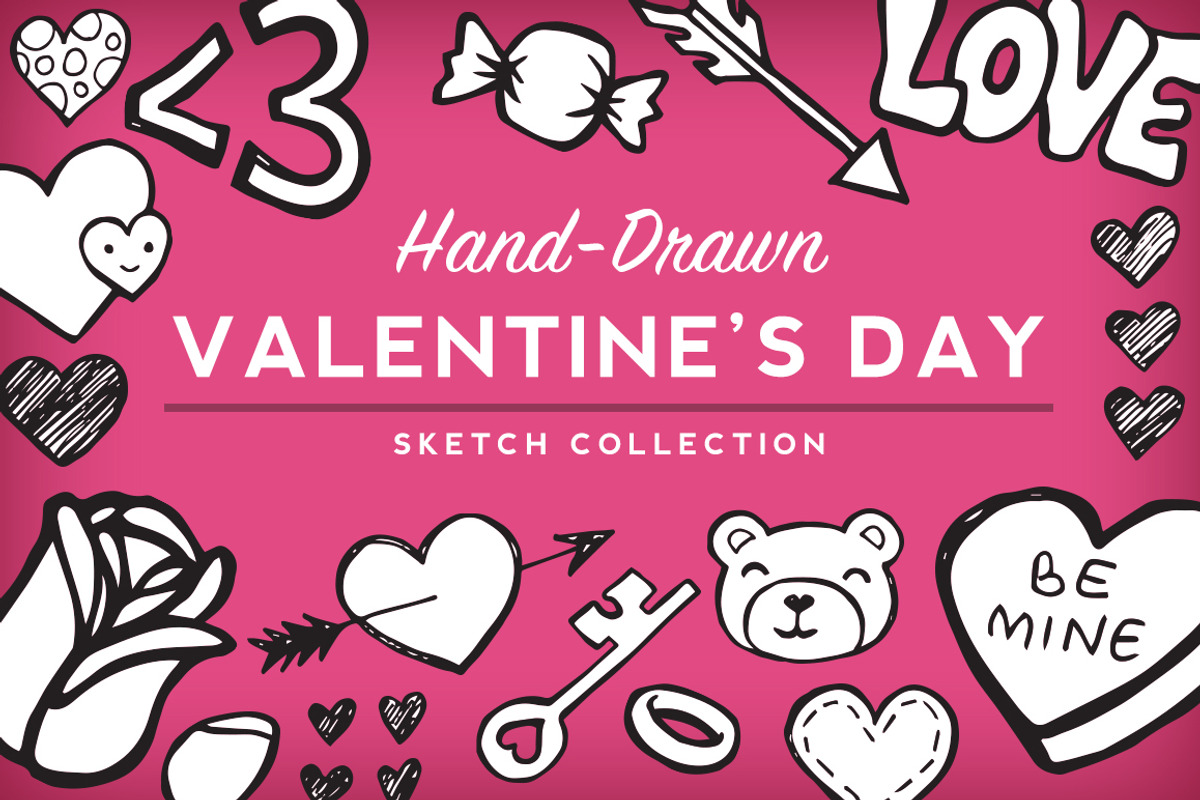 Valentine's Sketch Collection, an Illustration by Jaleh Afshar (Photo 1 of 5)