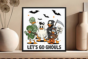 Let's Go Ghouls,Goose Halloween Png, an Illustration by DreamCafeArt (Thumbnail 2 of 7)