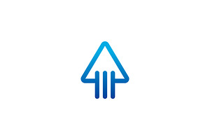 Arrow Up Growth Blue Logo, a Branding & Logo Template by kurostd