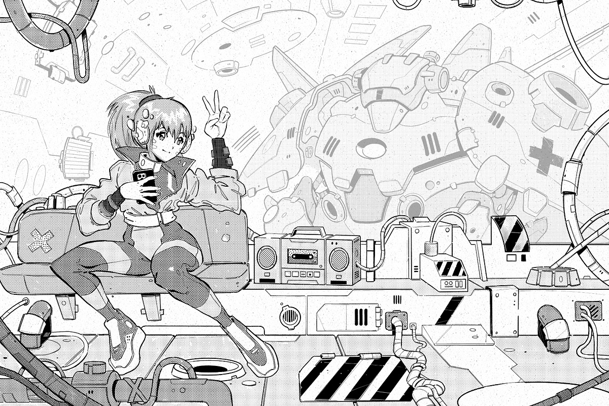 Mangaka Procreate Illustration Kit, a Brush Add-On by Frankentoon Store (Photo 9 of 9)