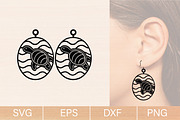 Trendy Earrings Laser Cut Svg bundle, an Object Graphic by jannatulpakhi (Thumbnail 7 of 13)