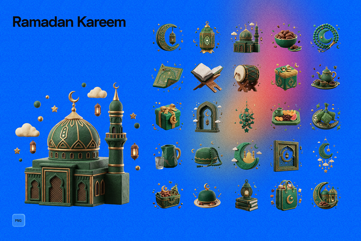 3D Ramadan Kareem, an Object Graphic by Pengedar Seni (Photo 2 of 3)