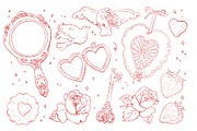 Vintage Cupid Clipart, a Decorative Illustration by Zeukaa (Thumbnail 6 of 8)