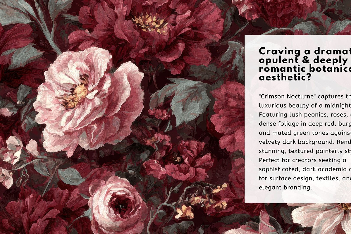 30+ Crimson Nocturne Bundle, a Decorative Illustration by Virgo Studio (Photo 2 of 6)