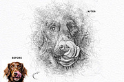 Expressive Scribble Sketch FX, an Action Add-On by Studio Retouch (Thumbnail 2 of 14)