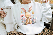 Cute Boho Pink Bunny Clipart, an Illustration by Sublimation Artist (Thumbnail 4 of 6)