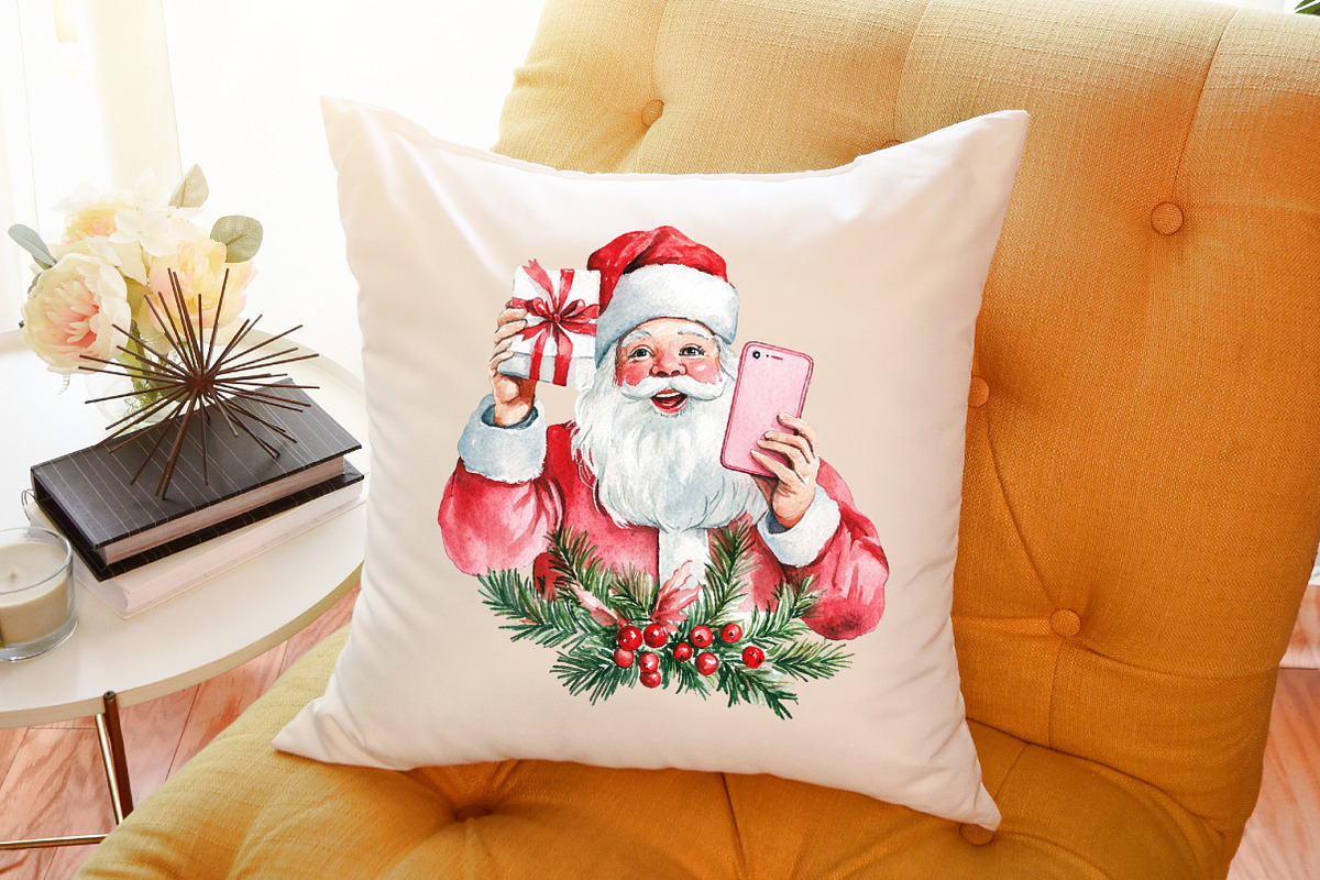 Pink Trendy Christmas Santa Png Bund, an Illustration by Sublimation Artist (Photo 6 of 6)