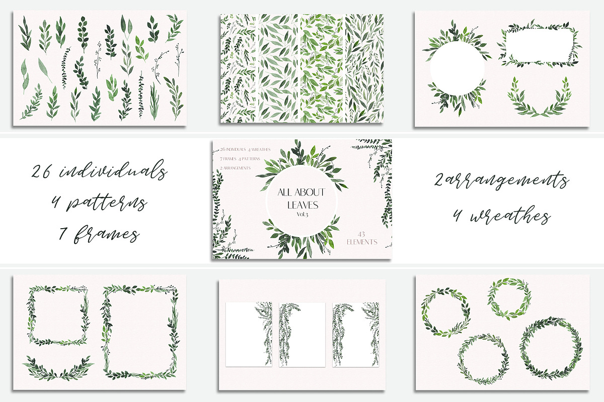 Watercolor Bundle - 11 sets in 1, an Illustration by MariePierLaf (Photo 4 of 15)