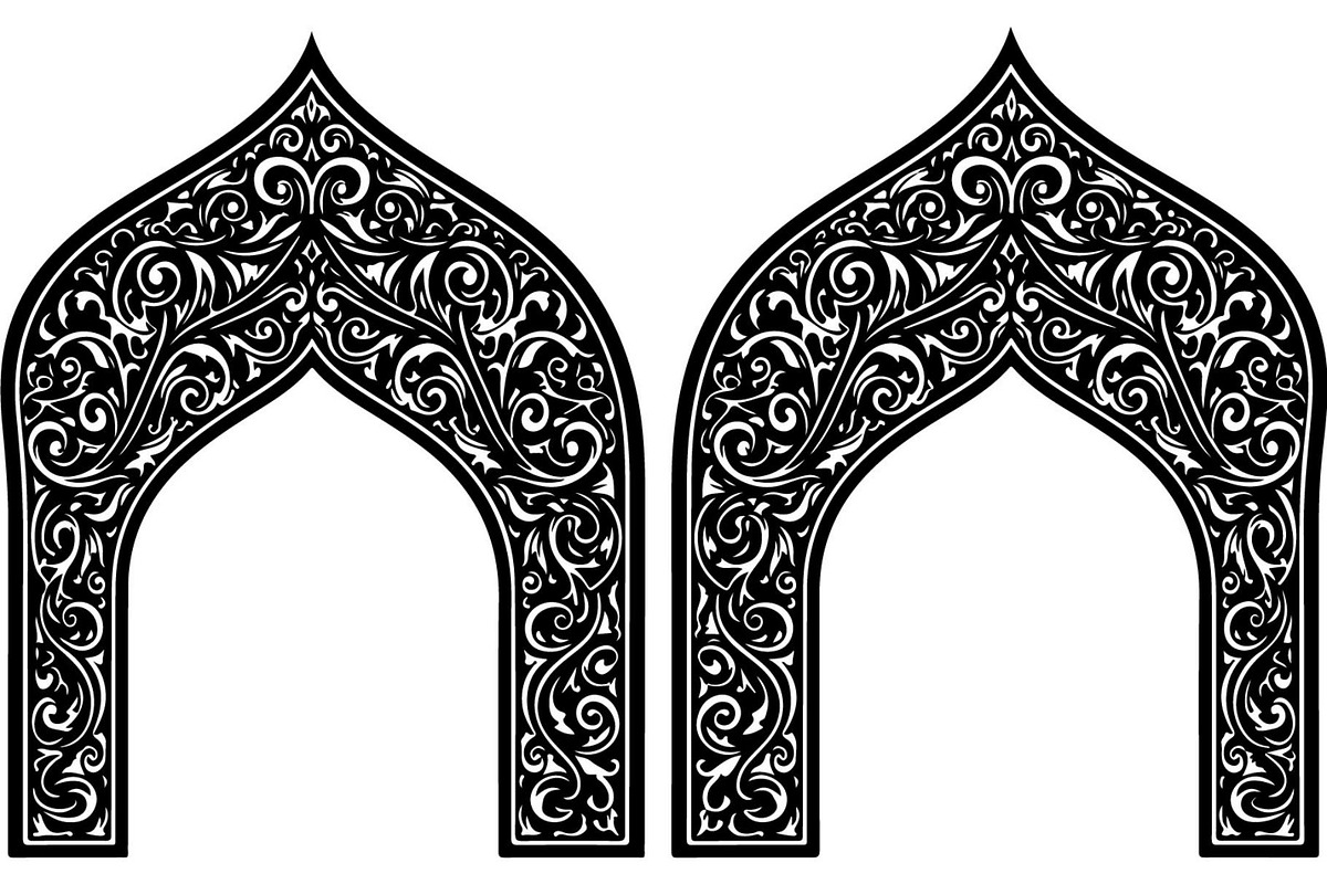 Luxury Vintage Iron Arch Double Gate, an Object Graphic by Creativeshirt (Photo 5 of 12)
