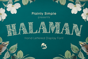 Halaman - Hand Lettered Display Font