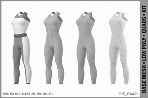 Woman Sportswear 02 Base Mesh Design